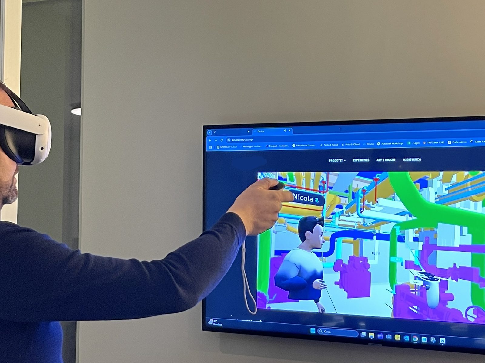 Digital twin impianto siderurgico — verifica geometrica e gemello digitale per O&M