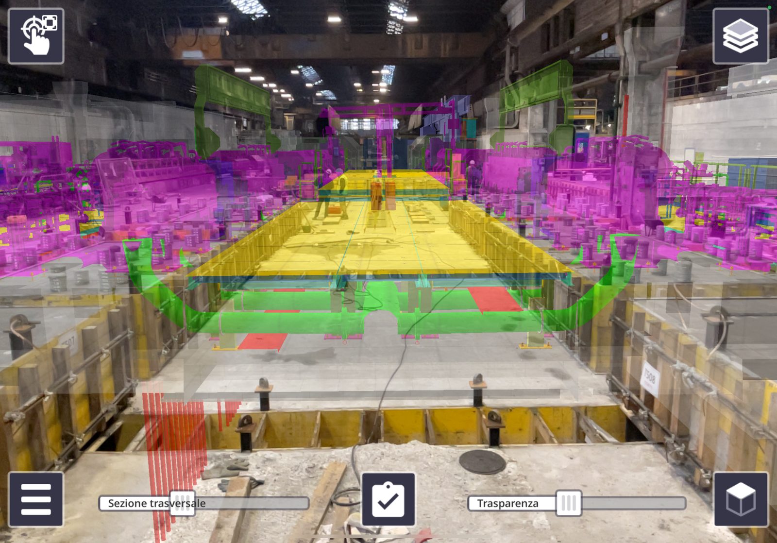 Sopralluogo impianto — foto di processo per modellazione 3D digital twin — rilievo iniziale
