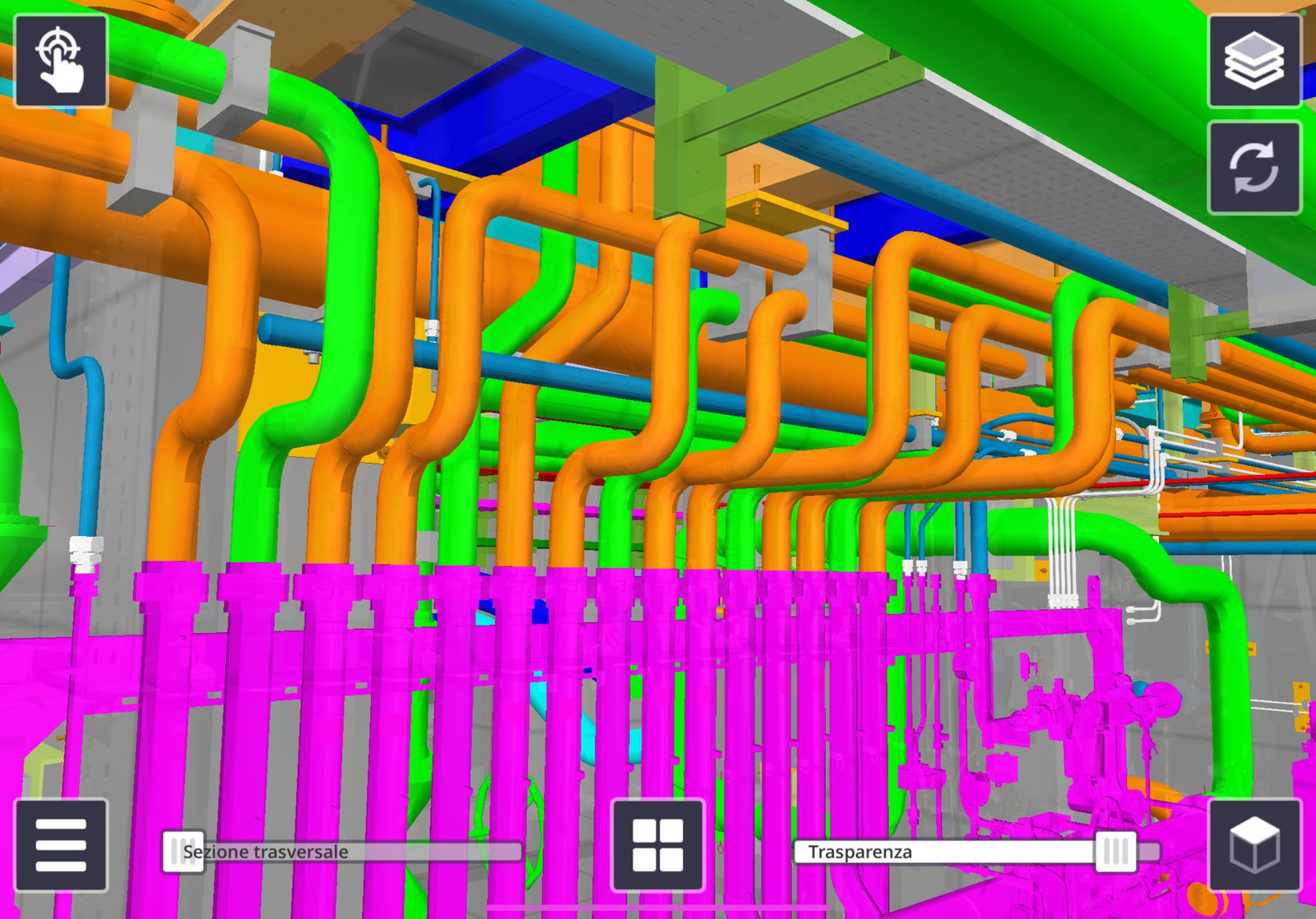 Sopralluogo impianto — foto di processo per modellazione 3D digital twin — documentazione post-installazione