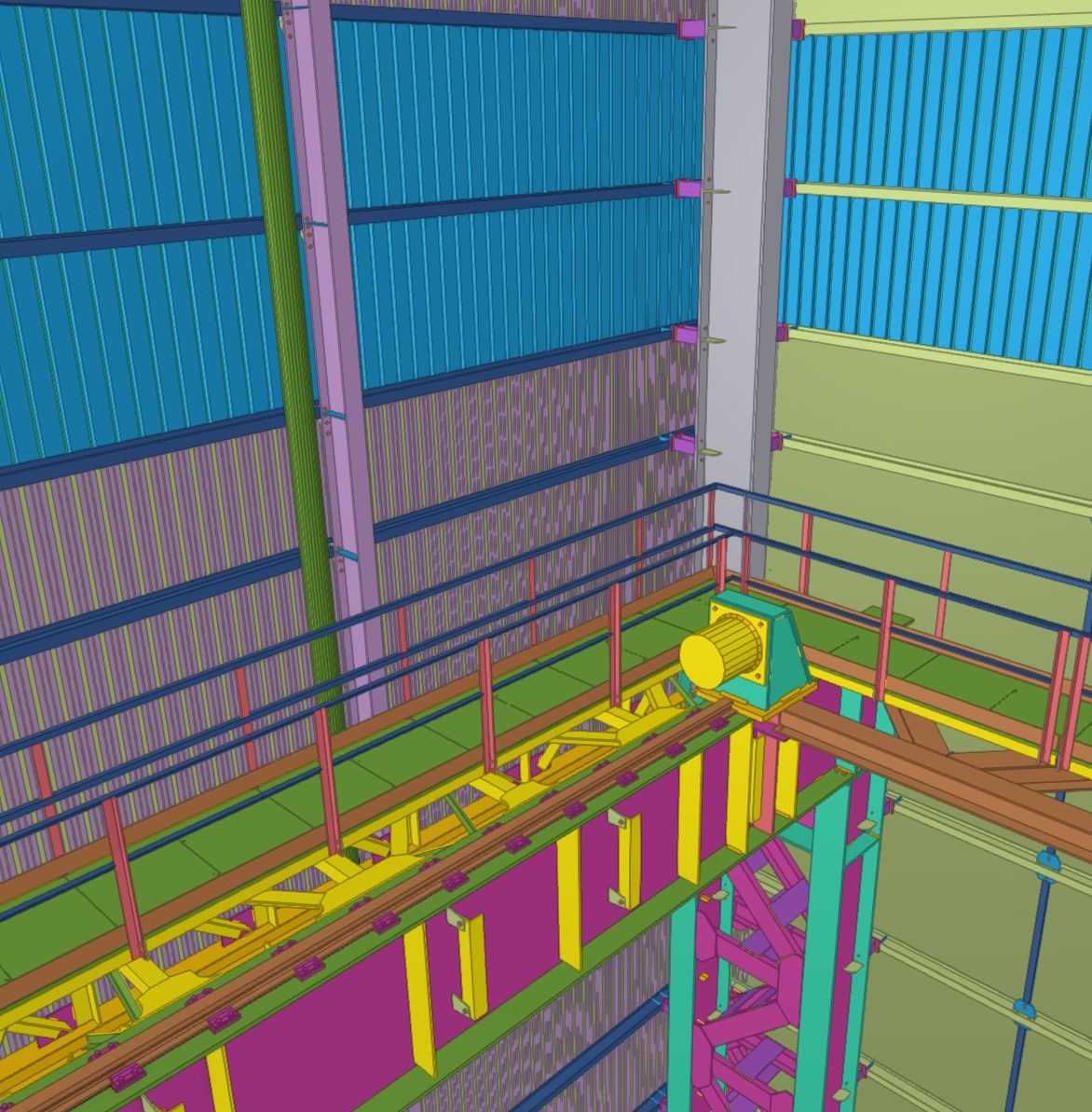Steel structures detail — telai e travi per impianti laminazione